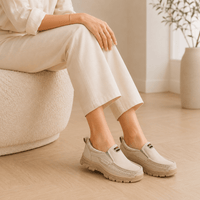 Beige Women's Orthopedic Loafers
