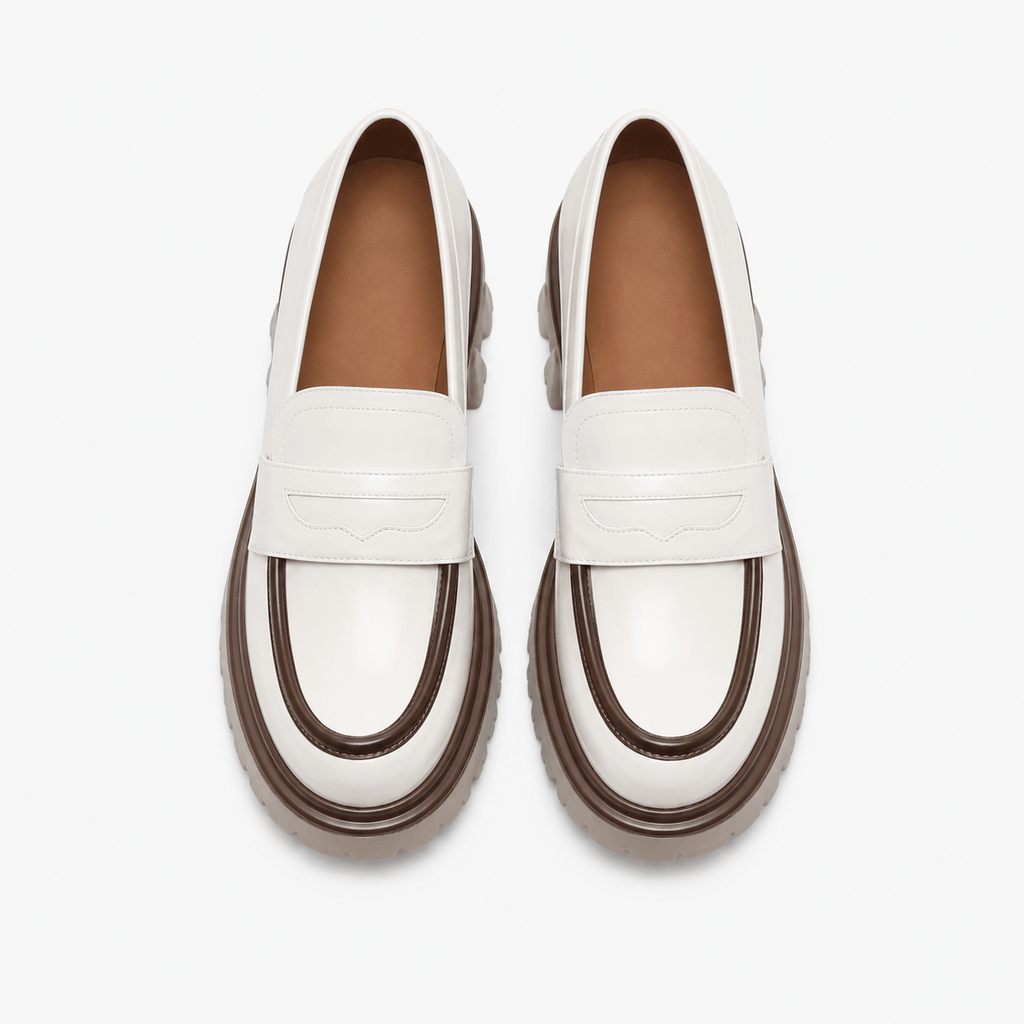 Boys' Navy Blue Leather Loafers