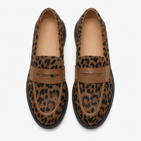 Chic Women's Leopard Loafers