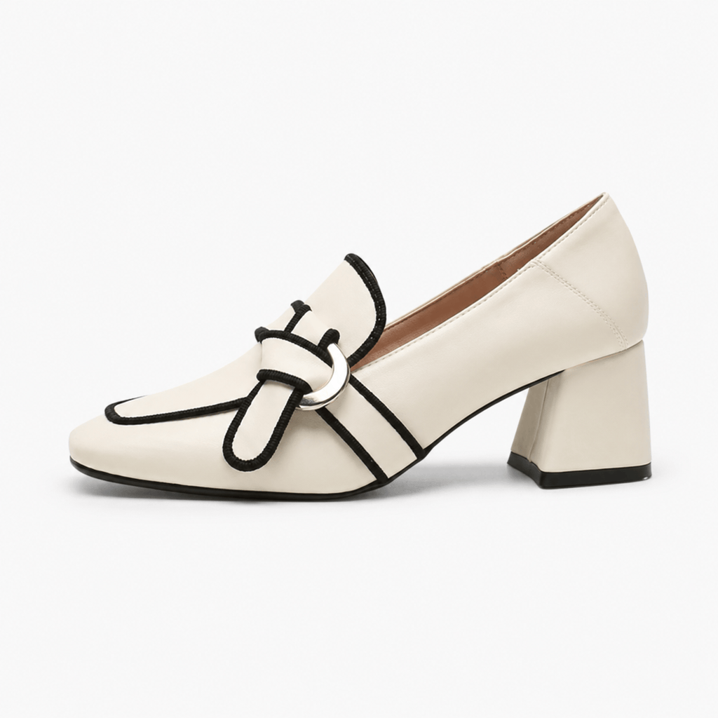 Elegant Women's Square-Heel Loafers