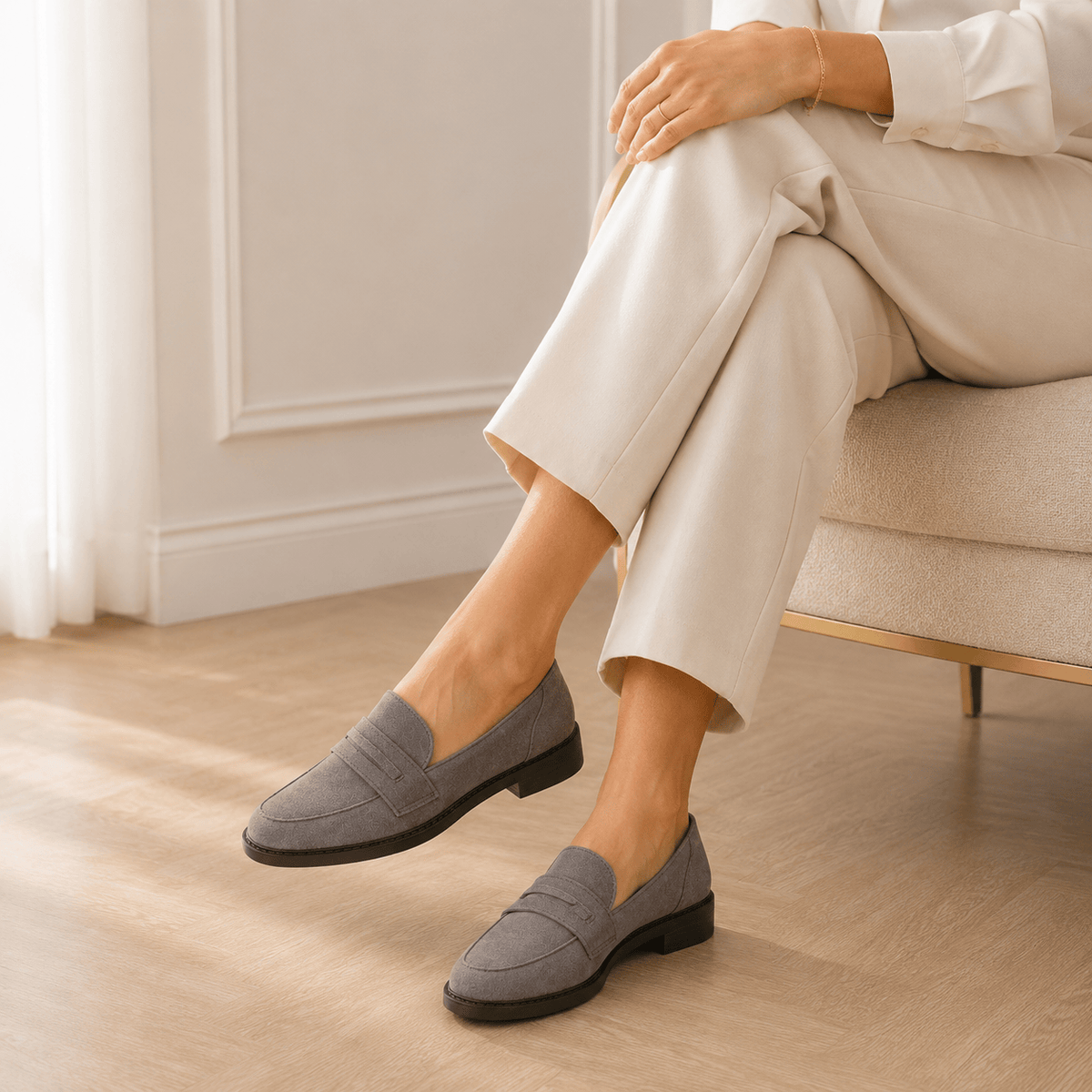 Elegant Women's Suede Loafers