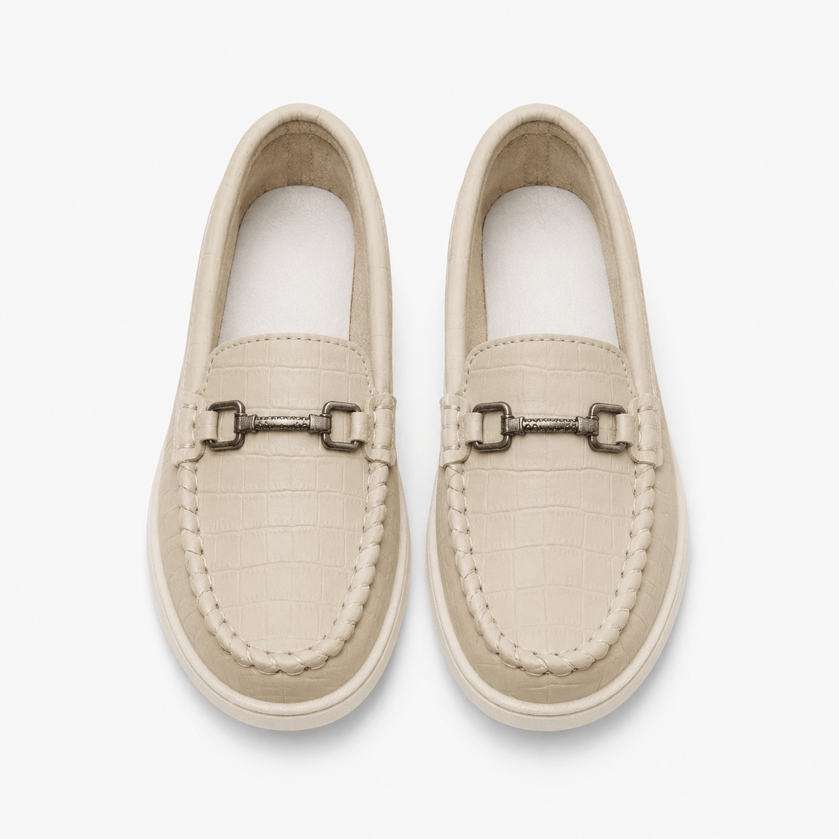 Girls' Beige Loafers