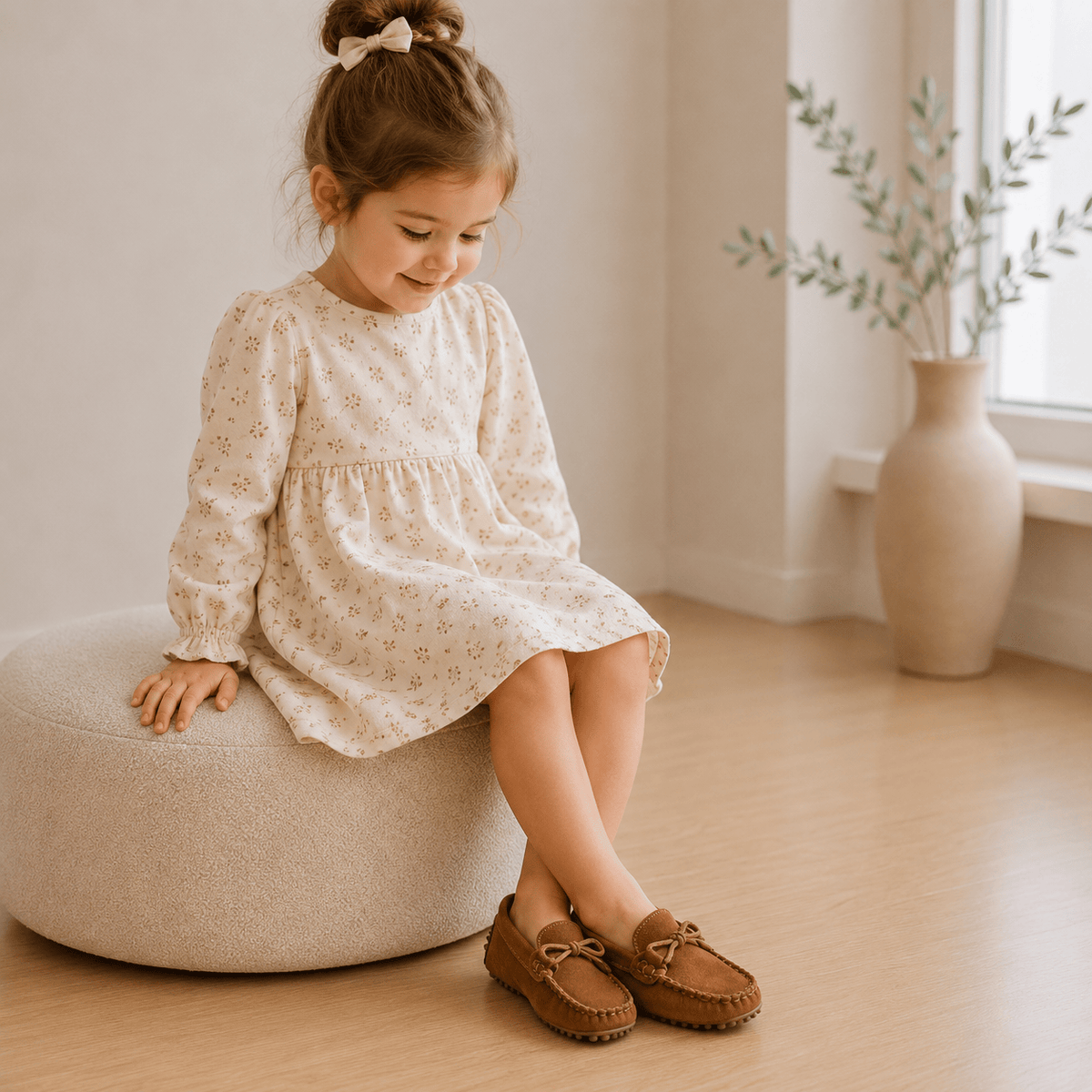 Girls' Brown Loafers