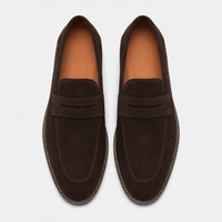 Men's Brown Suede Loafers