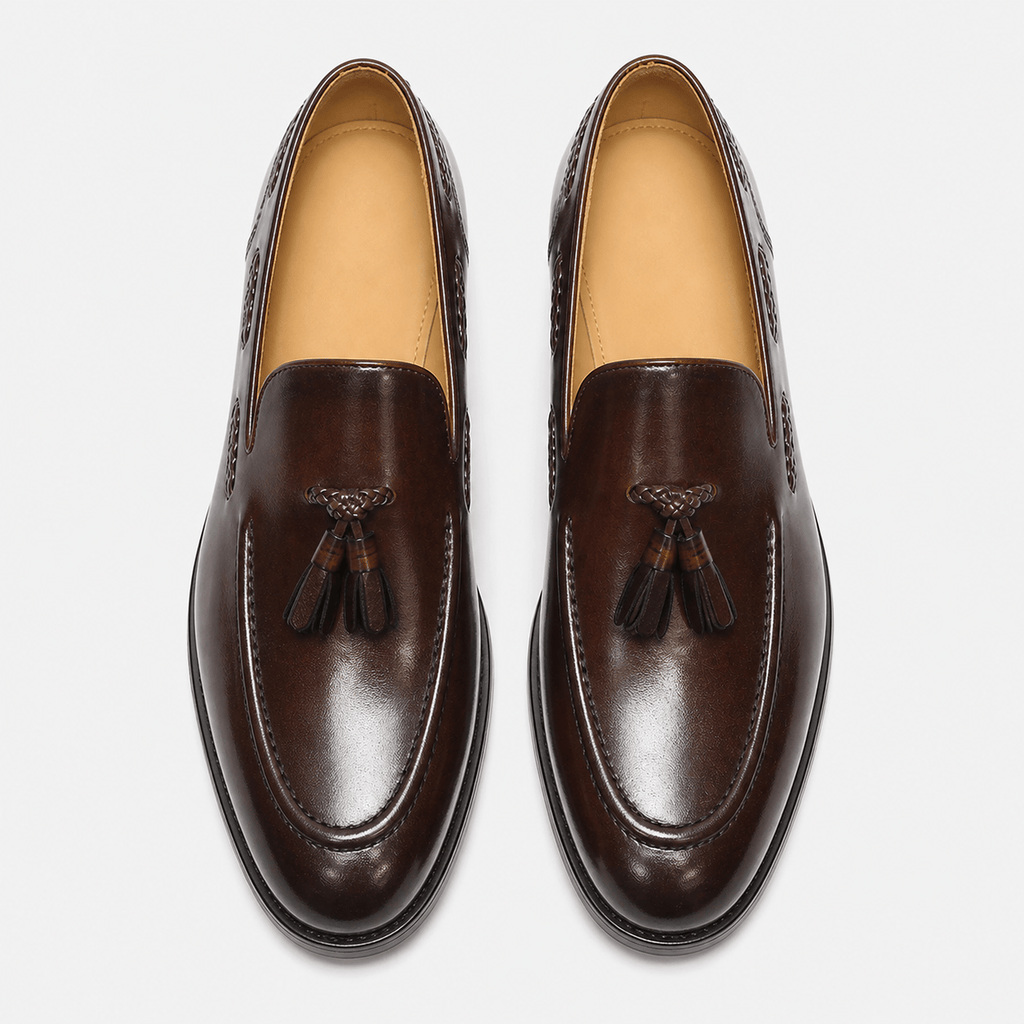 Men's Brown Tasseled Loafers