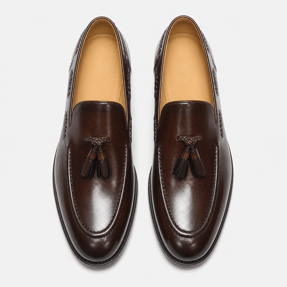 Men's Brown Tasseled Loafers