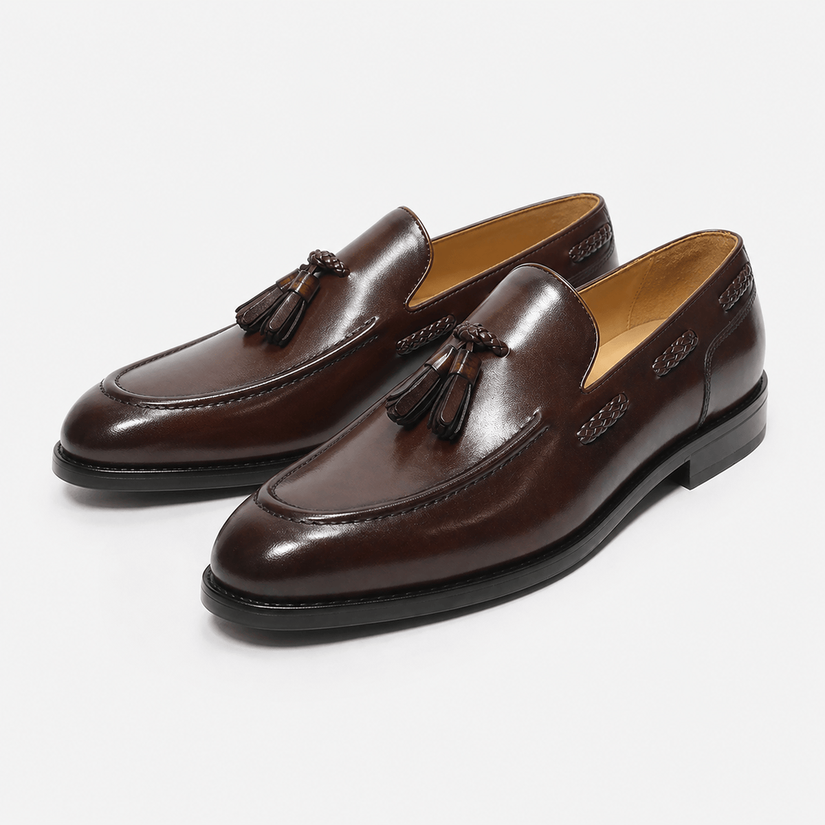 Men's Brown Tasseled Loafers