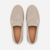 Men's Suede Loafers – Taupe