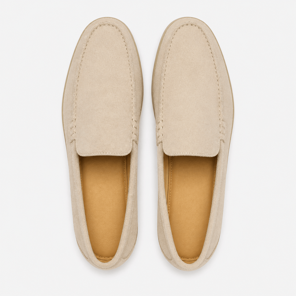 Men's Suede Loafers Without Laces