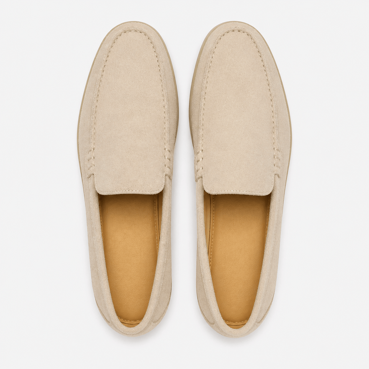 Men's Suede Loafers Without Laces