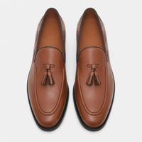Men's Tasseled Loafers – Cognac