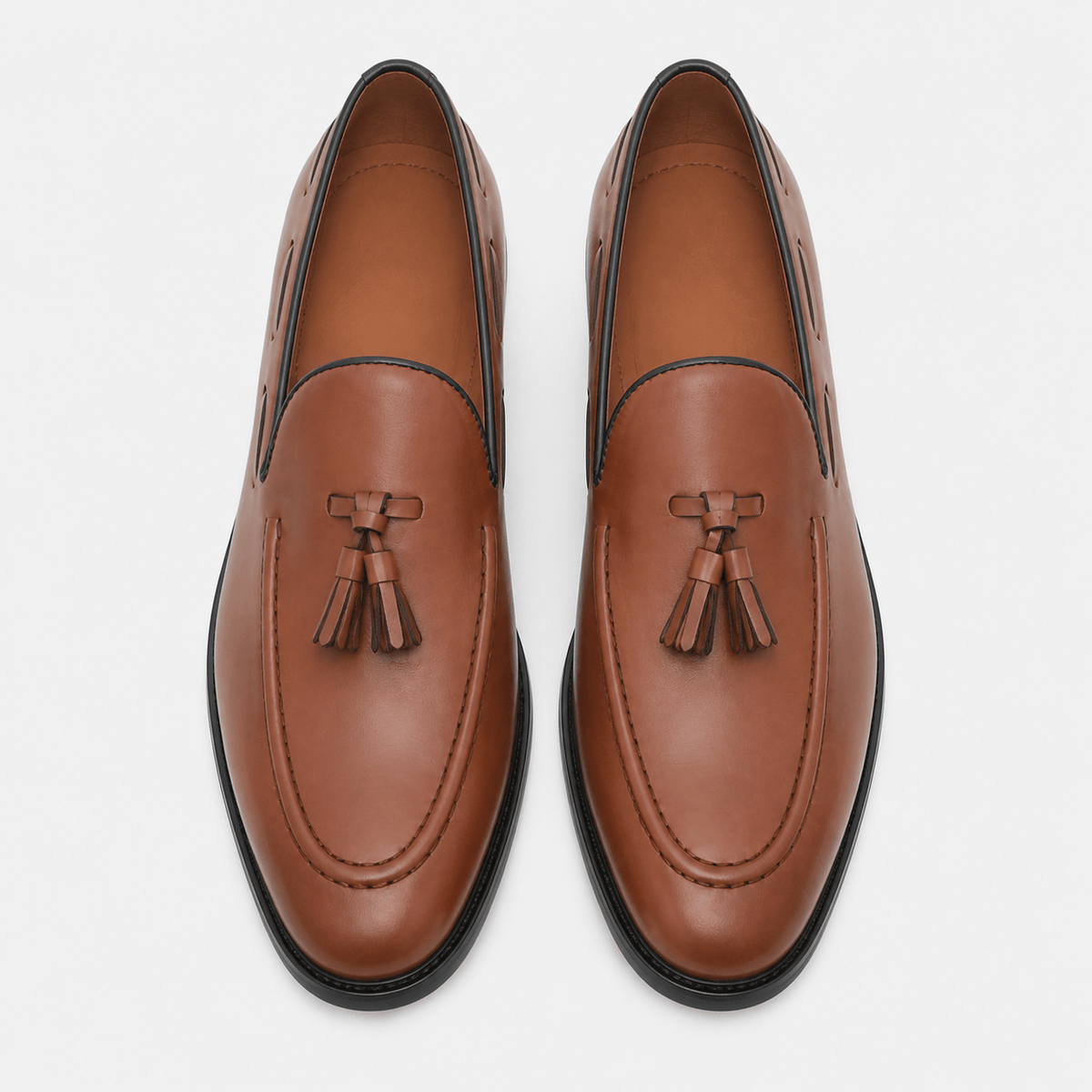 Men's Tasseled Loafers – Cognac