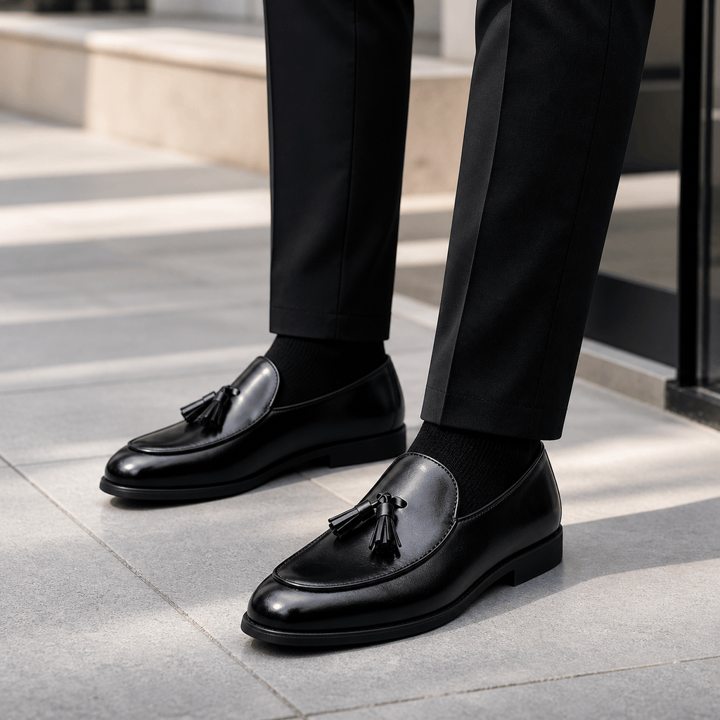 Men's Tasseled Loafers – Leather Sole