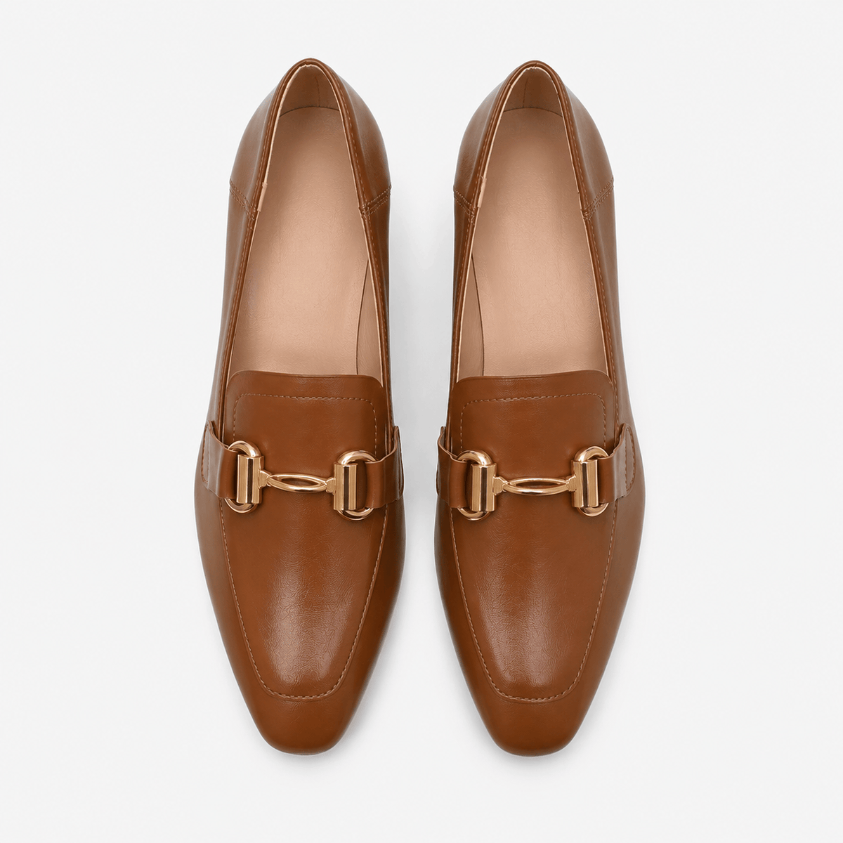 Sophisticated Women's Square-Heel Loafers