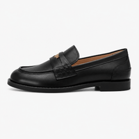 Women's Black Heeled Loafers