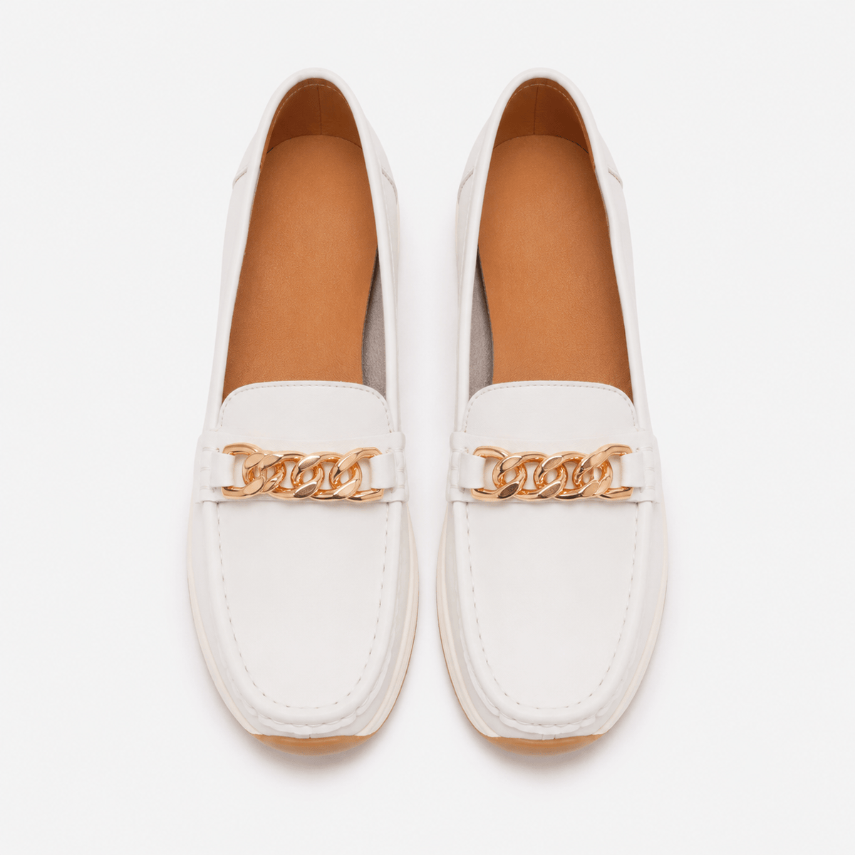 Women's Chain Wedge Loafers