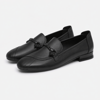 Women's Leather Heeled Loafers
