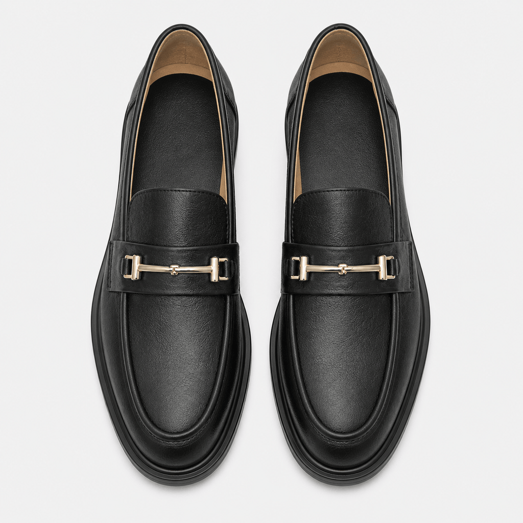 Women's Leather Loafers – Black