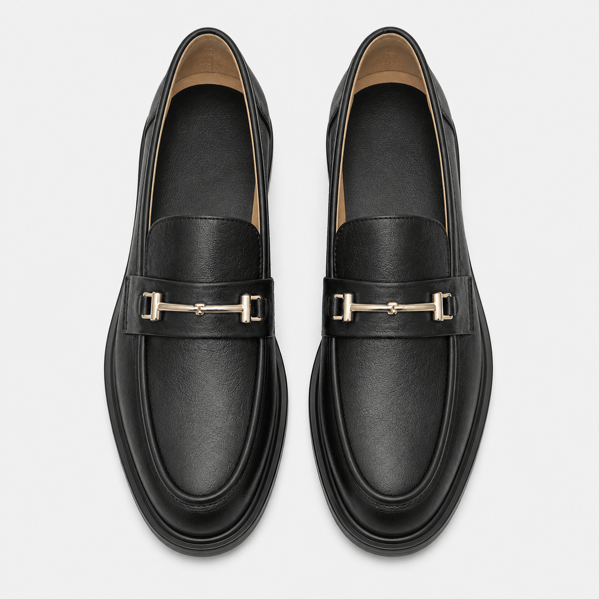 Women's Leather Loafers – Black