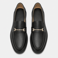 Women's Leather Loafers – Black