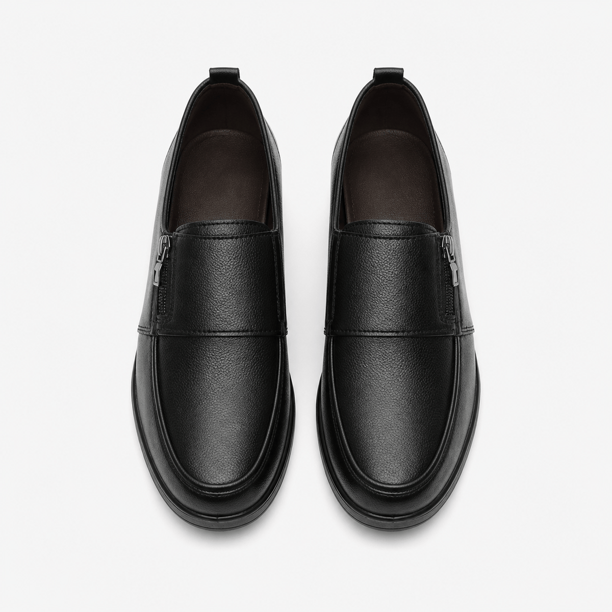 Women's Leather Wedge Loafers
