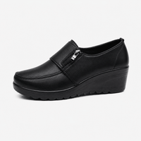 Women's Leather Wedge Loafers