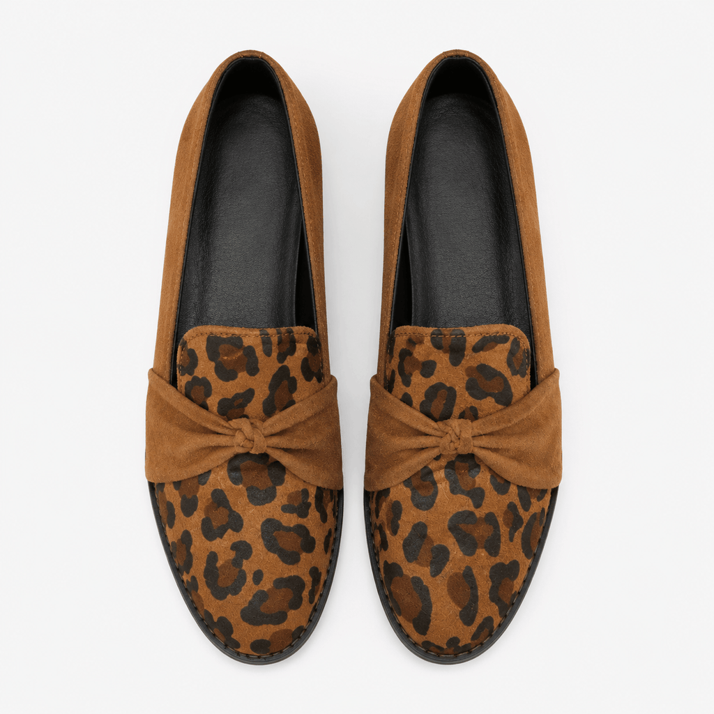 Women's Leopard Loafers – Brown