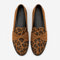 Women's Leopard Loafers – Brown
