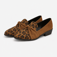 Women's Leopard Loafers – Brown