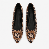 Women's Leopard Loafers – Gold Horsebit