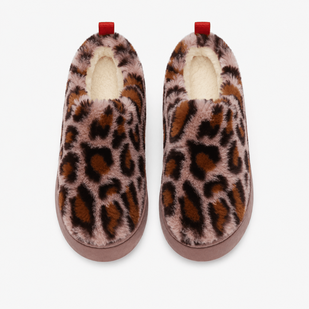 Women's Leopard Loafers with Thick Sole