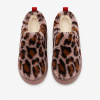 Women's Leopard Loafers with Thick Sole