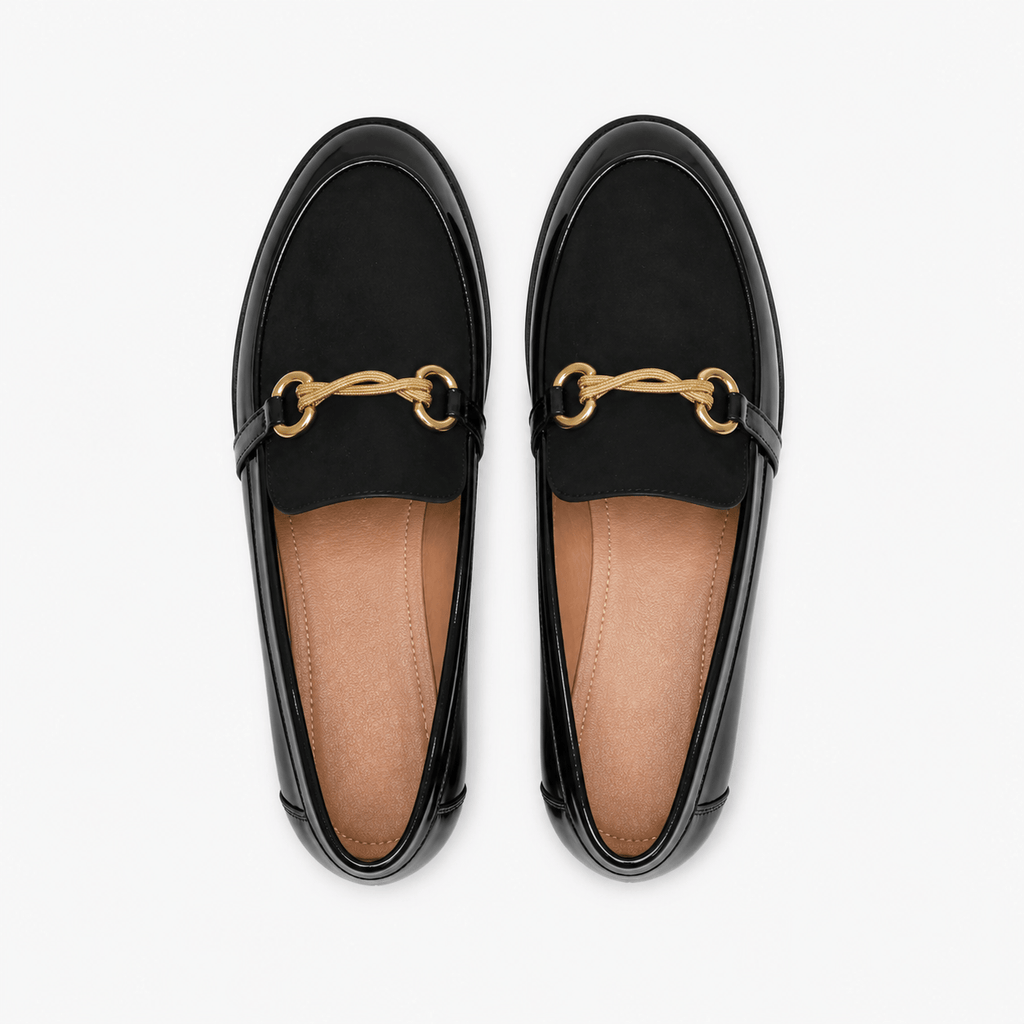 Women's Patent Loafers – Gold Horsebit