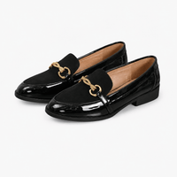 Women's Patent Loafers – Gold Horsebit
