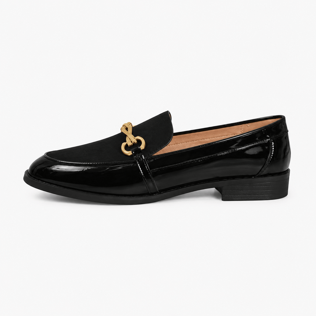 Women's Patent Loafers – Gold Horsebit
