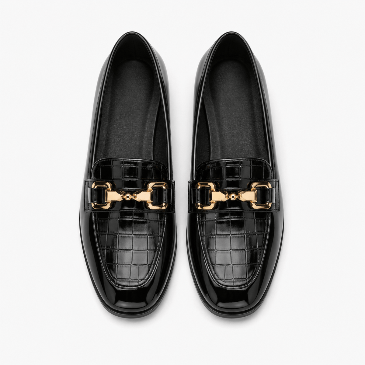 Women's Patent Square-Heel Loafers