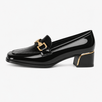 Women's Patent Square-Heel Loafers