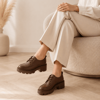 Women's Platform Loafers with Notched Sole
