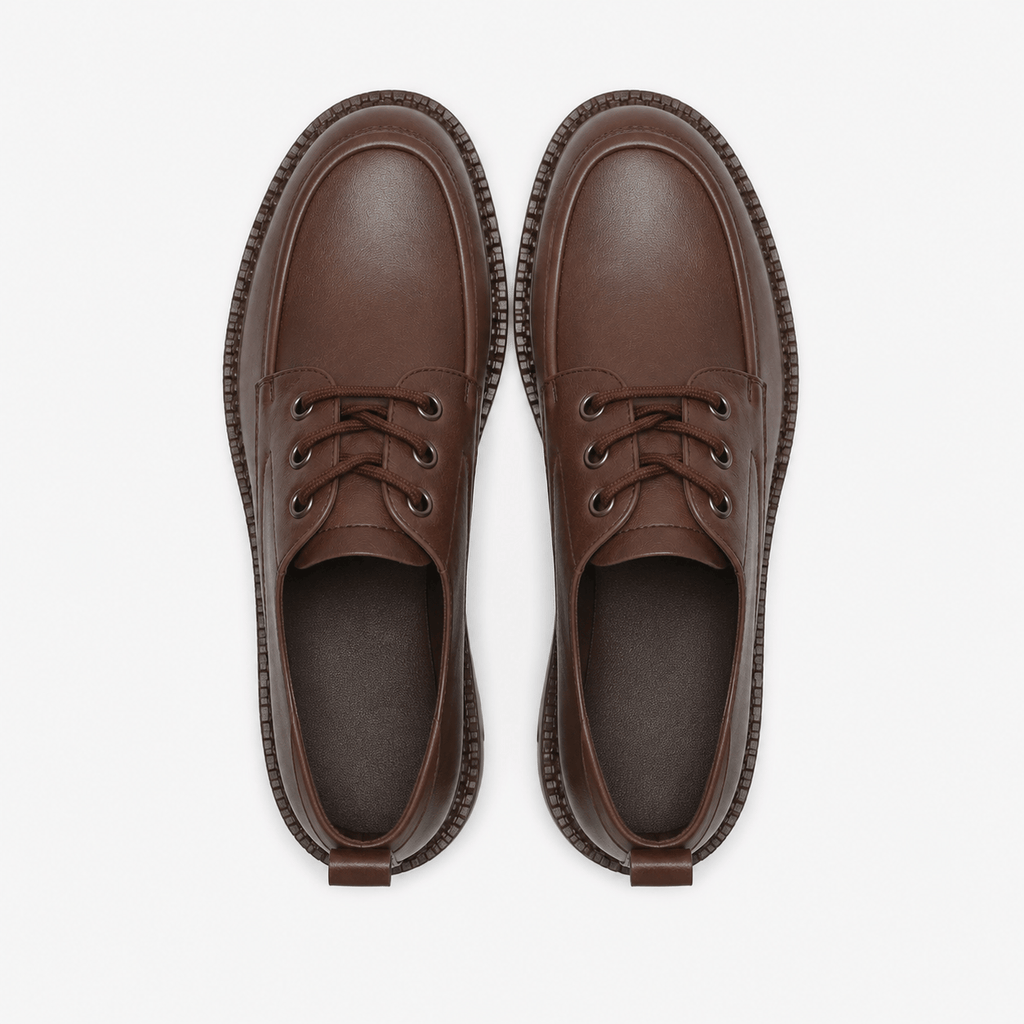 Women's Platform Loafers with Notched Sole