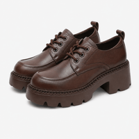 Women's Platform Loafers with Notched Sole