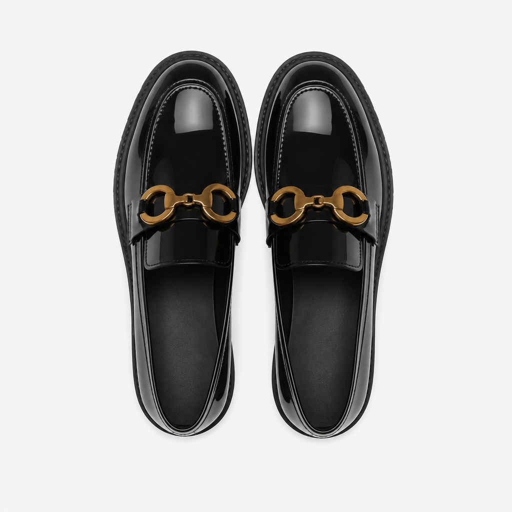 Women's Platform Loafers with Thick Sole