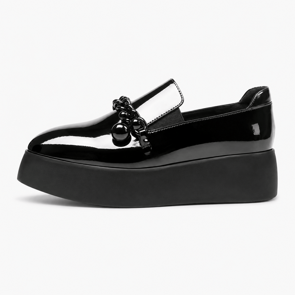 Women's Round-Toe Platform Loafers