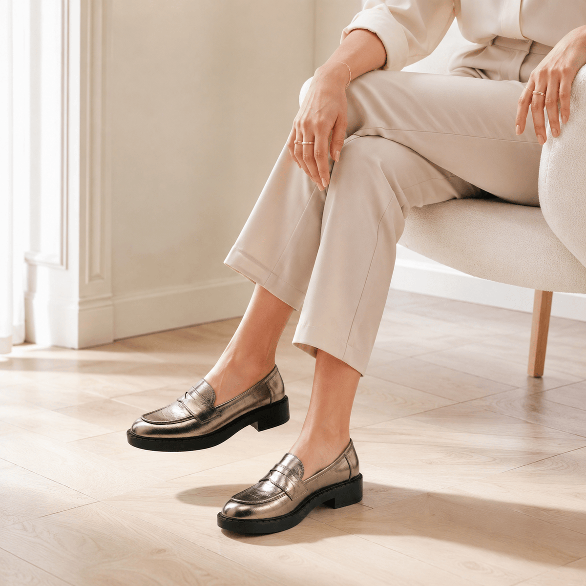 Women's Shiny Patent Loafers