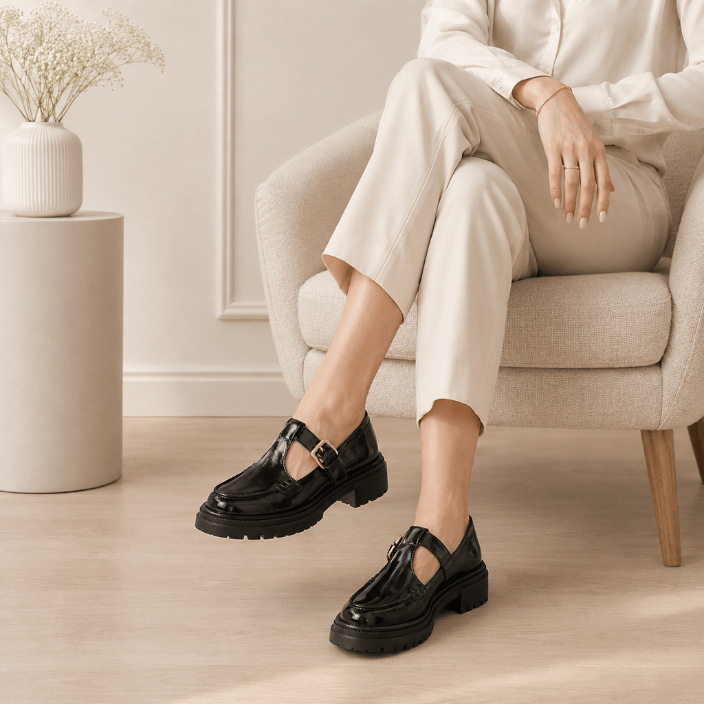 Women's Square-Heel Loafers – Platform