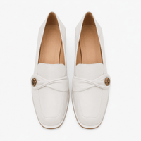 Women's Square-Heel Loafers – Round-Toe