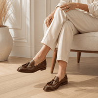 Women's Tasseled Loafers – Flat Sole