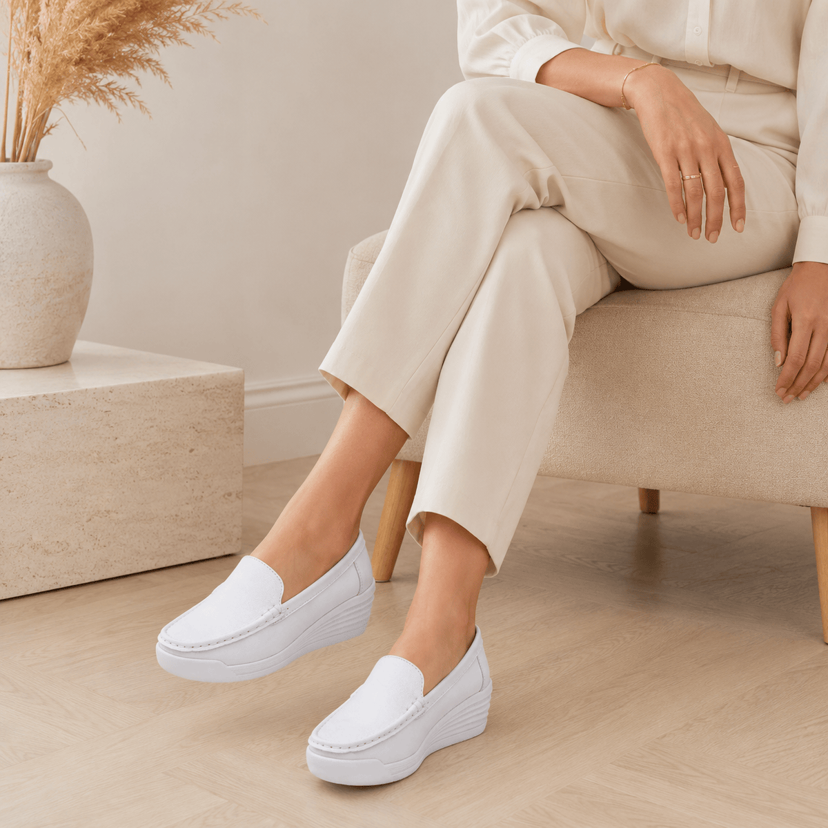 Women's Wedge Loafers for Sensitive Feet