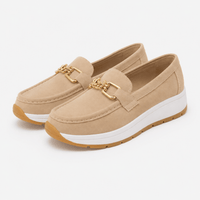 Women's Wedge Loafers – Soft Leather
