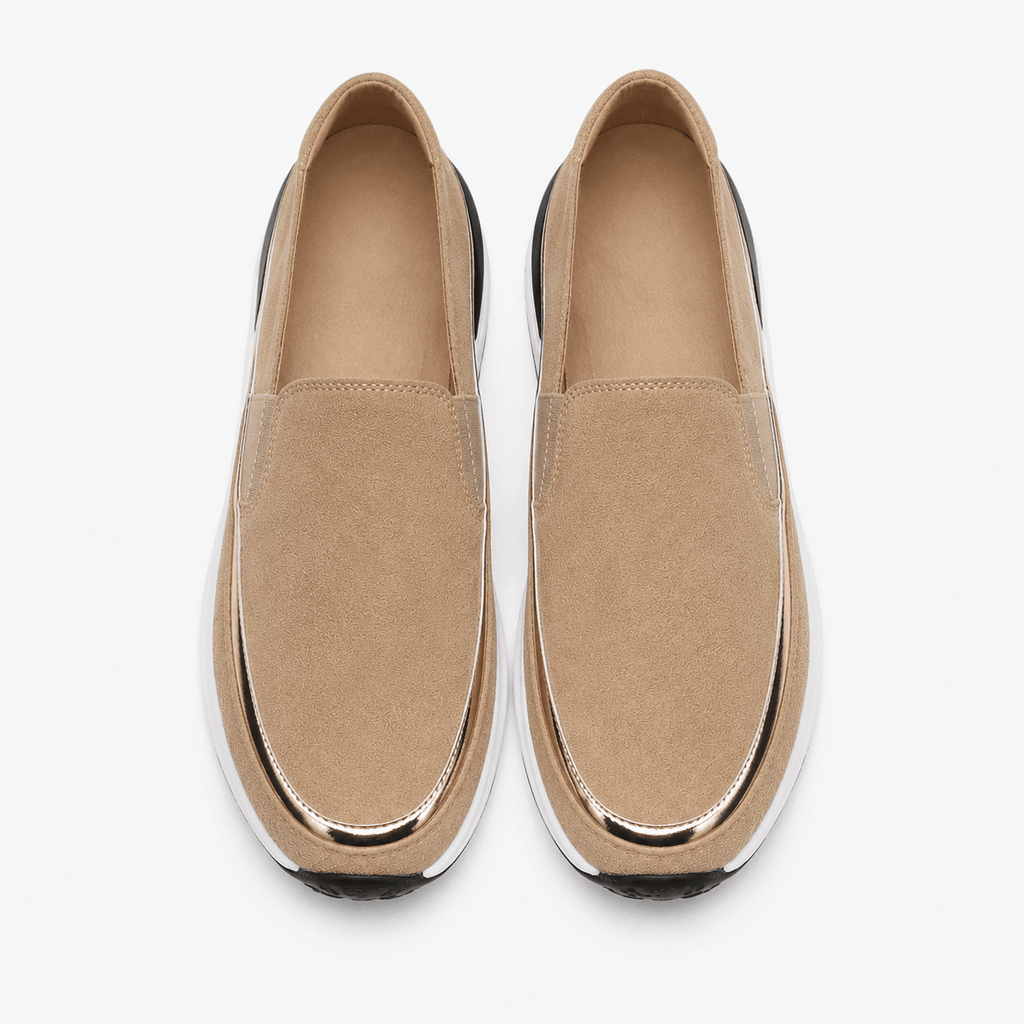 Women's Wedge Loafers with High Sole