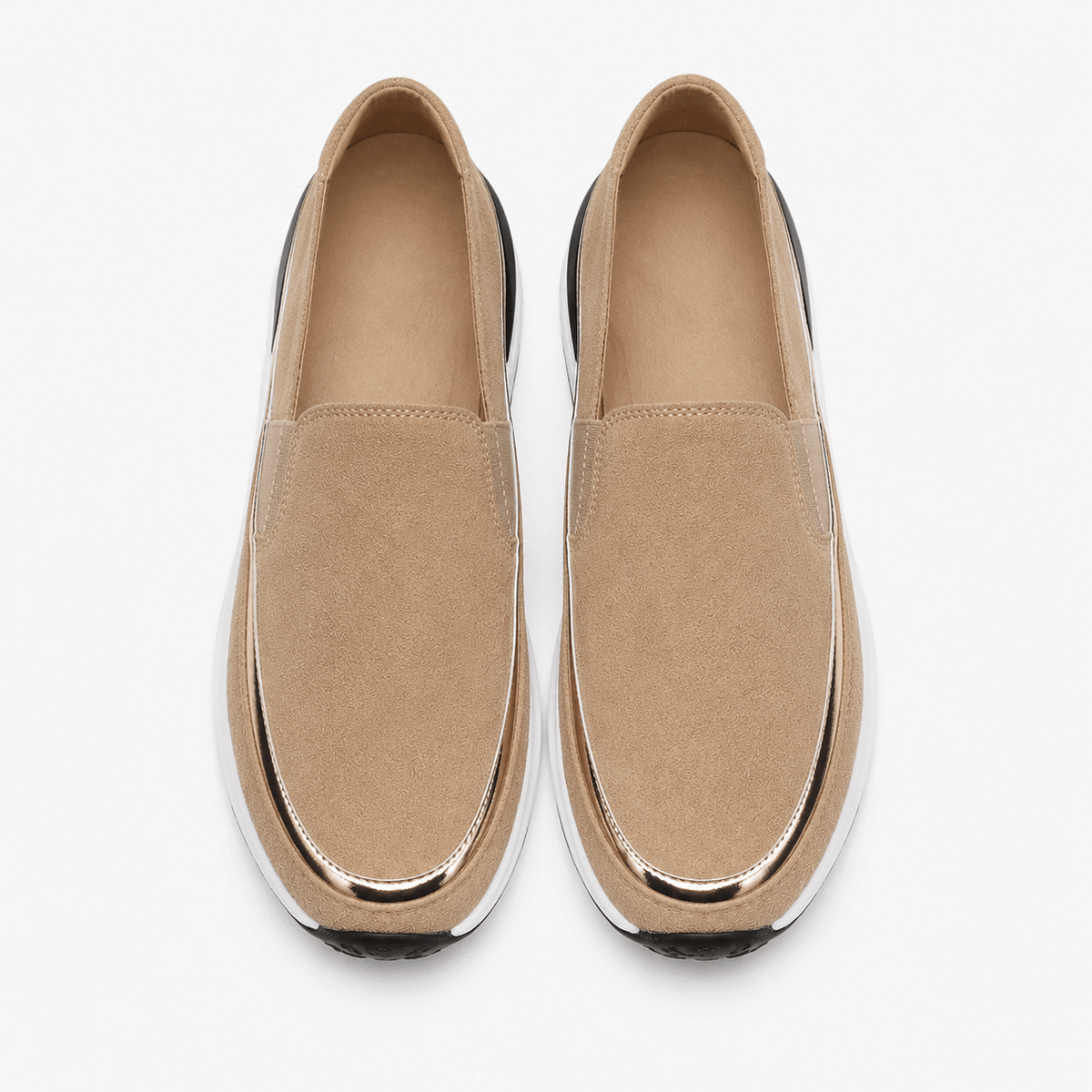 Women's Wedge Loafers with High Sole